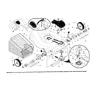 Craftsman 917376580 wheels/tires/bag diagram