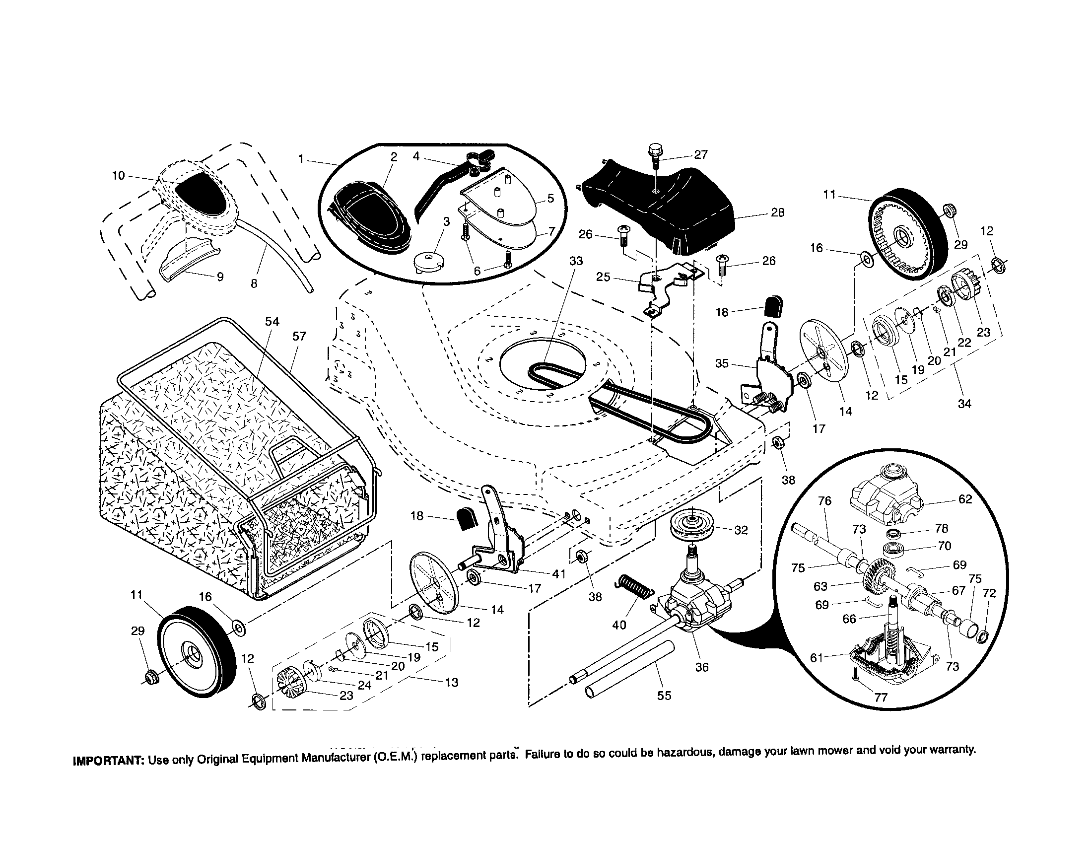 Wheels/tires/bag