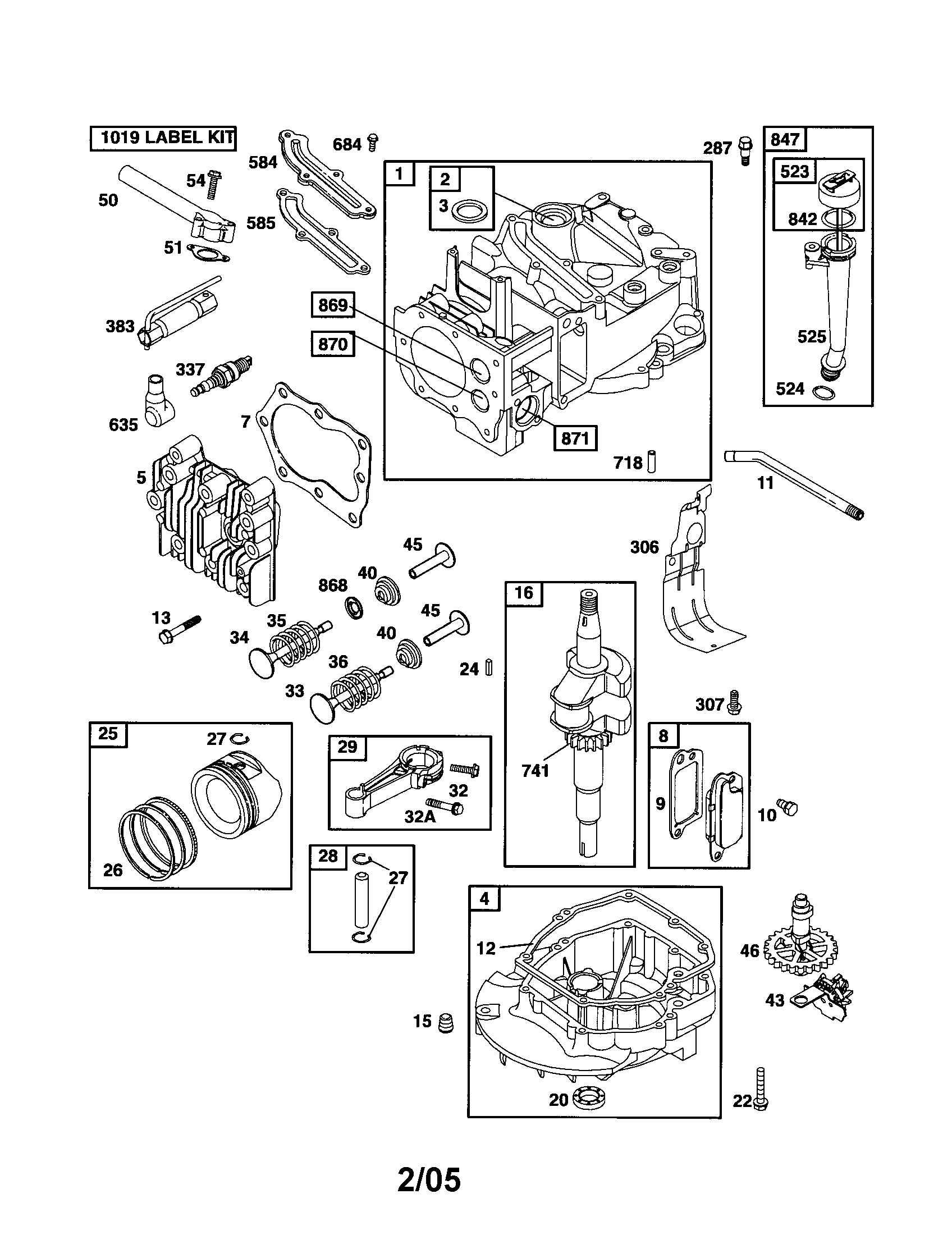 CYLINDER/CRANKSHAFT/SUMP-ENGINE