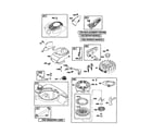 Craftsman 917376571 blower-housing/starter-rewind diagram