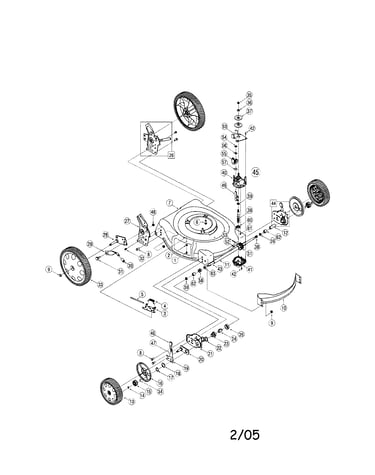 Deck/wheels/housing