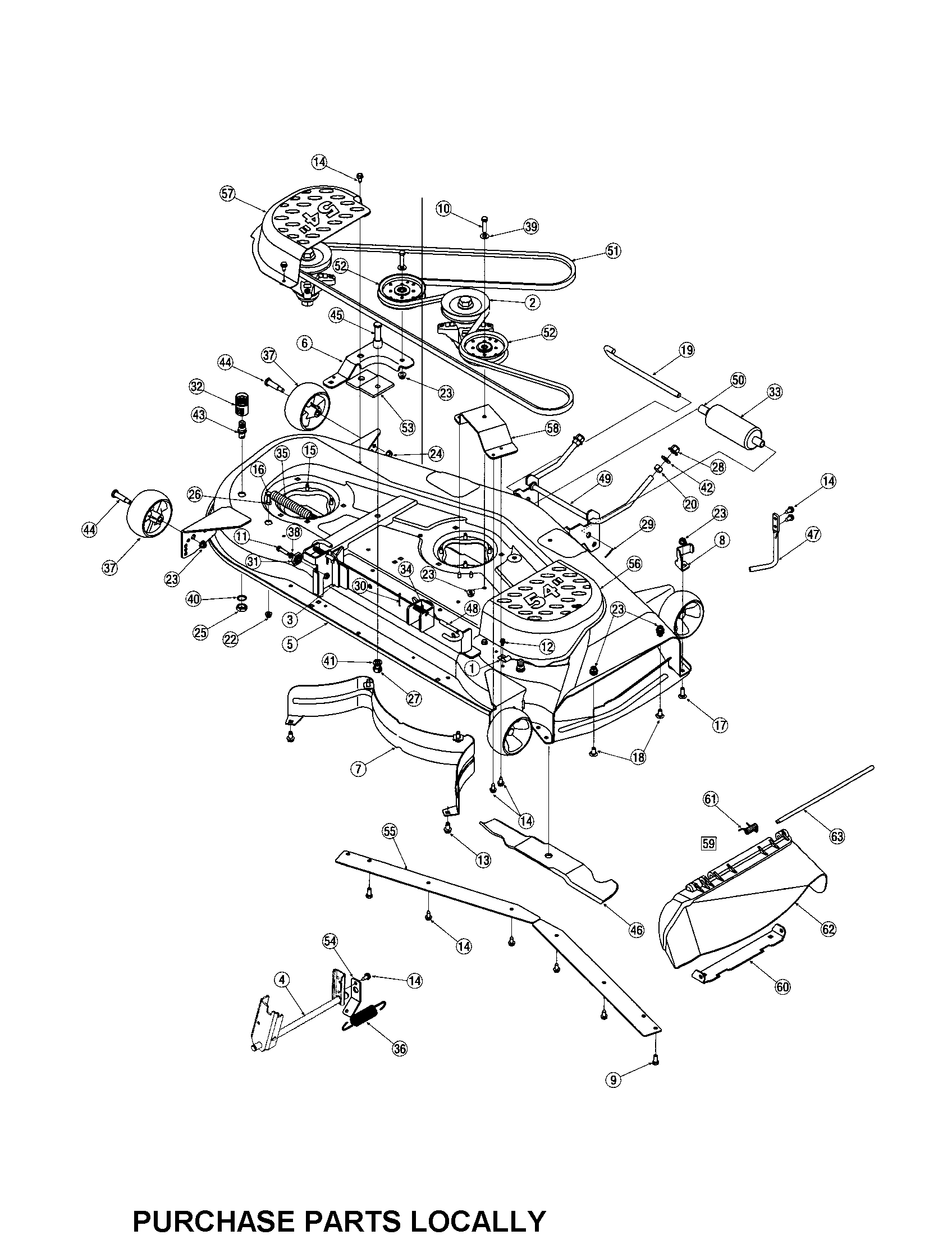 54-INCH MOWER DECK