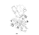 Troybilt 11A-546N711 21" hi-wheel mower diagram