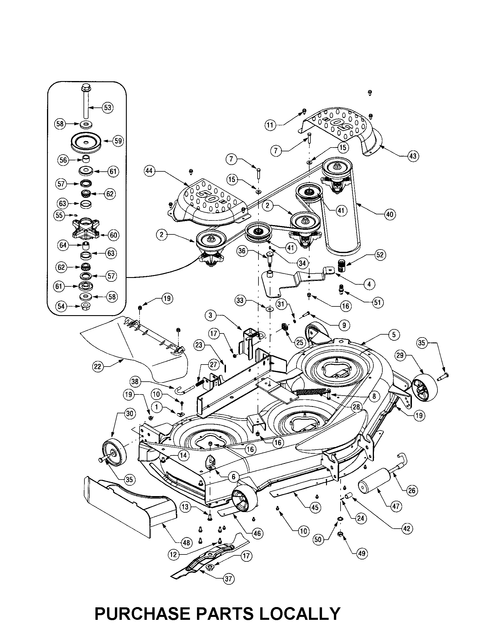 50-INCH MOWER DECK