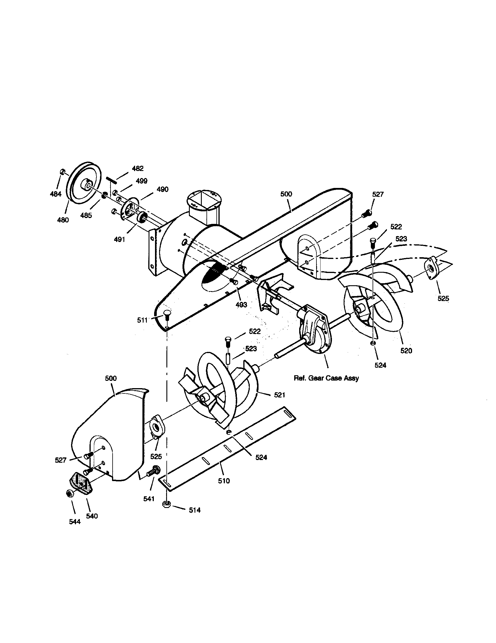 Auger housing