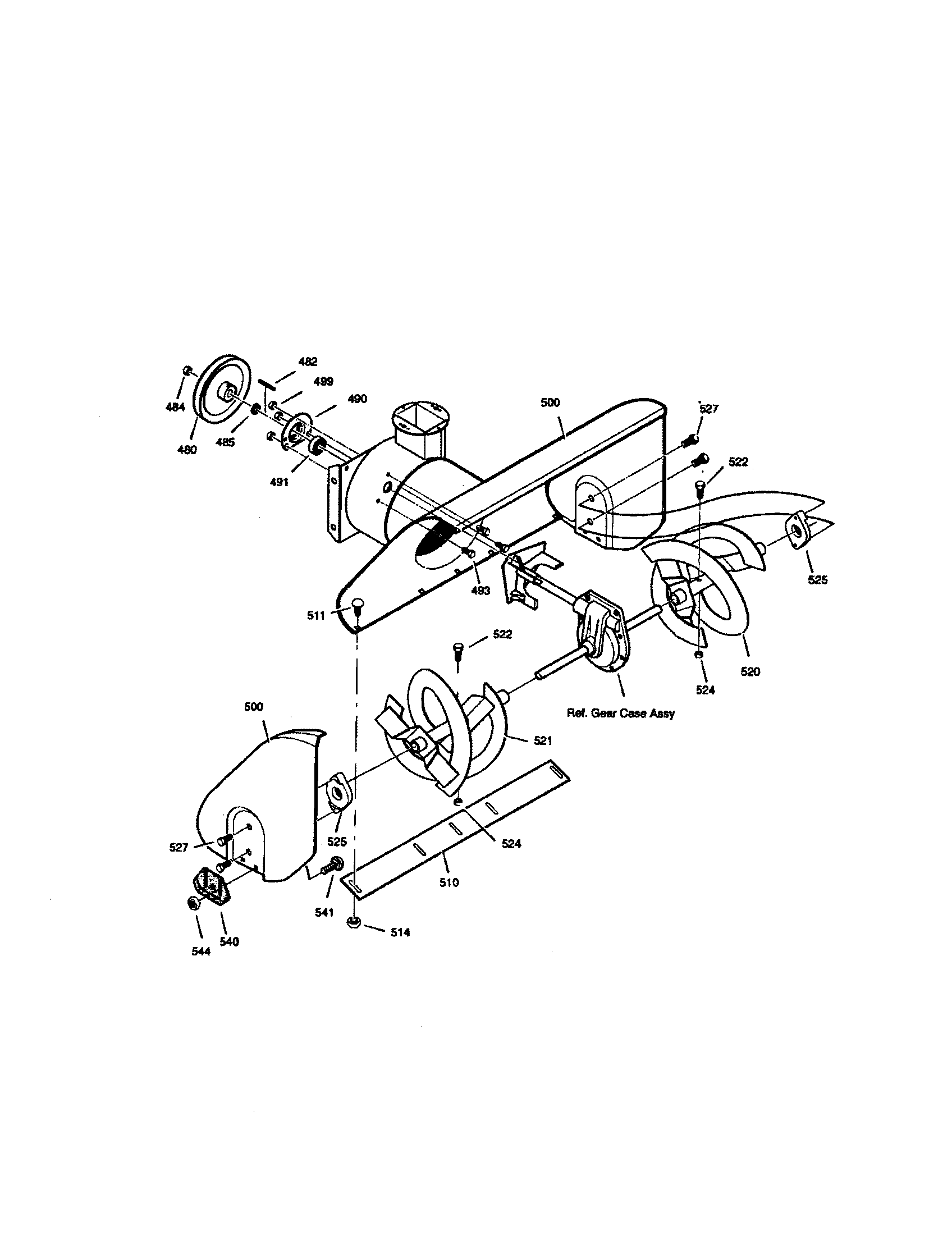 Auger housing
