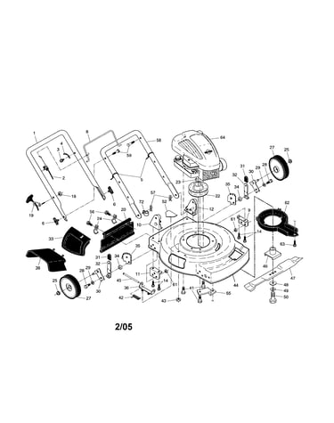 Engine/housing/handle