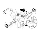 Craftsman 917379243 wheels/tires/gearcase diagram