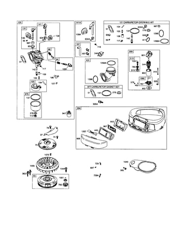 Carburetor/blower-housing