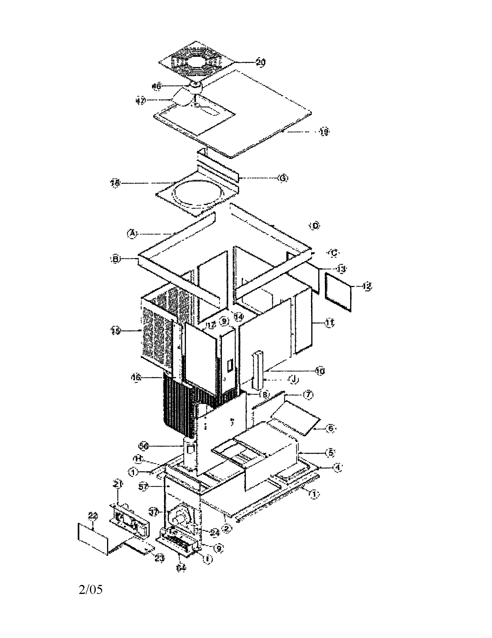 PANELS/FAN GROUP/COMPRESSOR