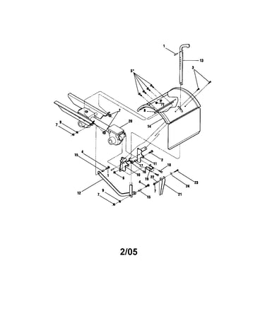 Tine/hood assembly