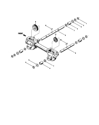 Tiller/wheel shaft