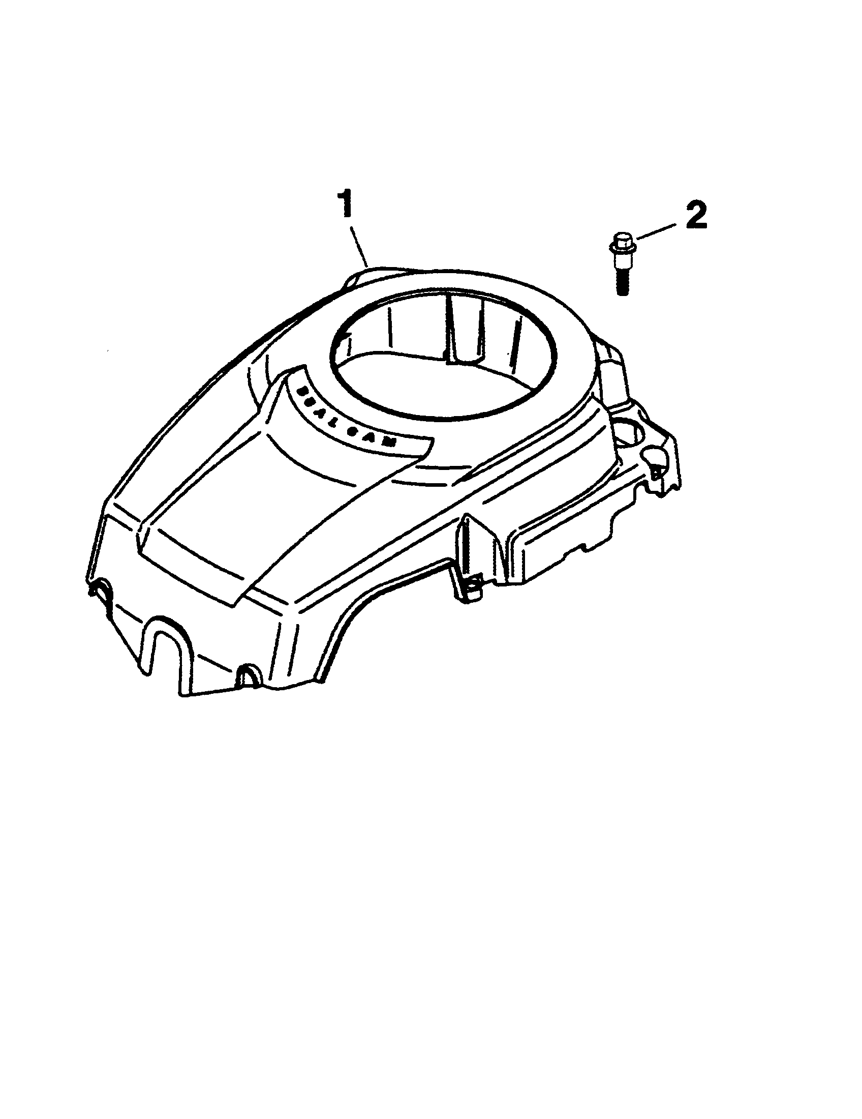 BLOWER HOUSING/BAFFLES