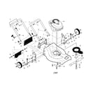 Craftsman 917376523 engine/housing/handle diagram
