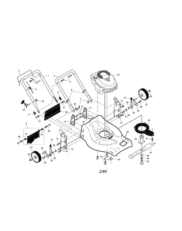 Engine/housing/handle