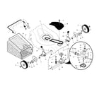 Craftsman 917376523 wheels/tires/bag diagram