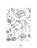 Cylinder/crankshaft/engine-sump