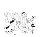 Craftsman 917376521 engine/housing/ handle diagram