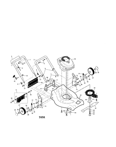 Engine/housing/ handle