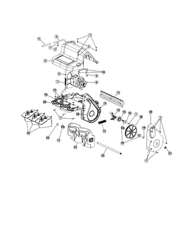 Motor/thrower assembly