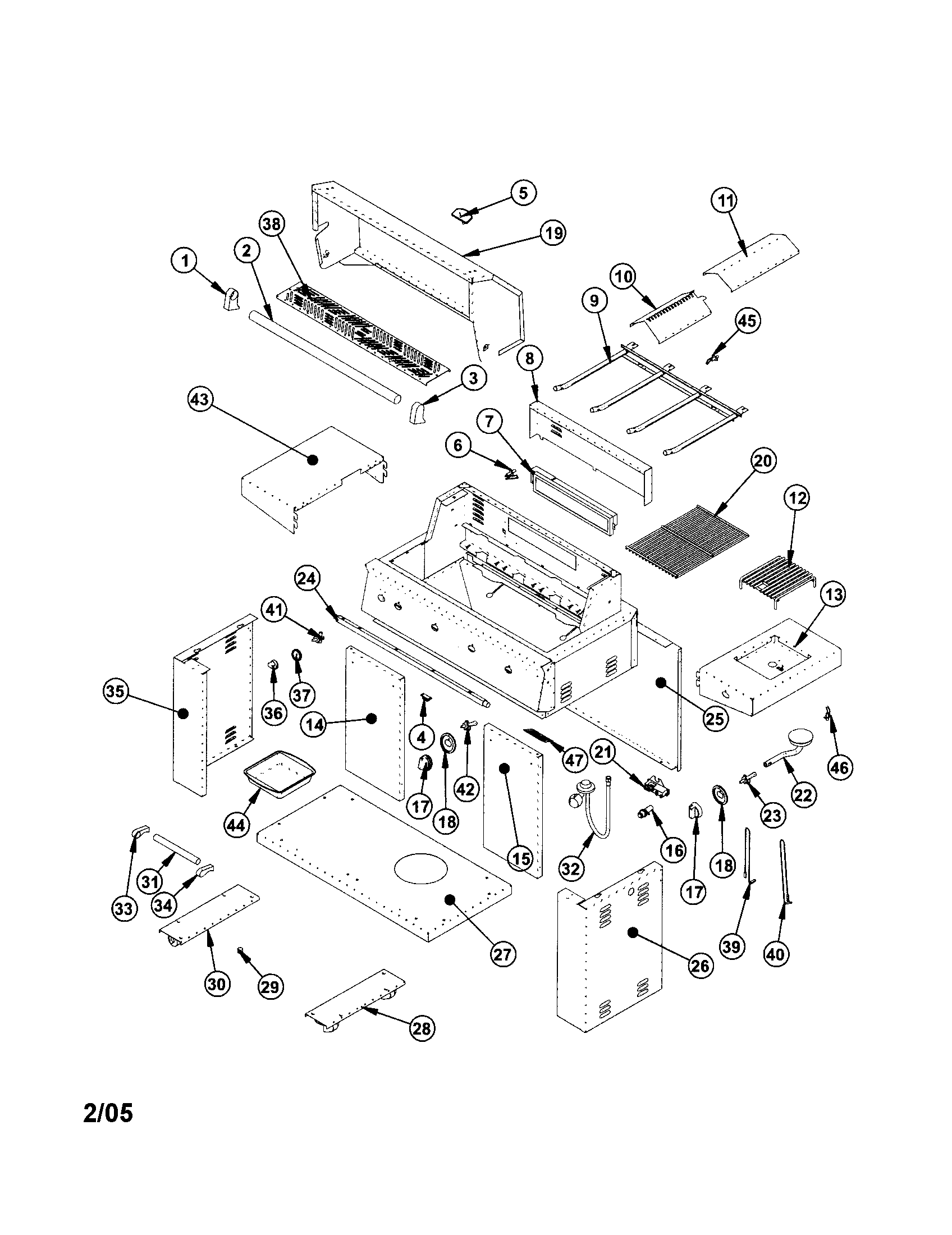 GAS GRILL ASSEMBLY