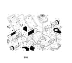 Craftsman 917376572 engine/housing/handle diagram