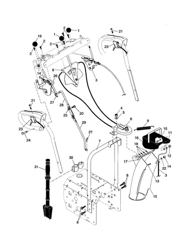 Control panel/discharge chute