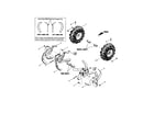 Troybilt 21A-634A766 wheel and tire assembly diagram