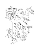 Belt,guide,pony/engine drive pulley