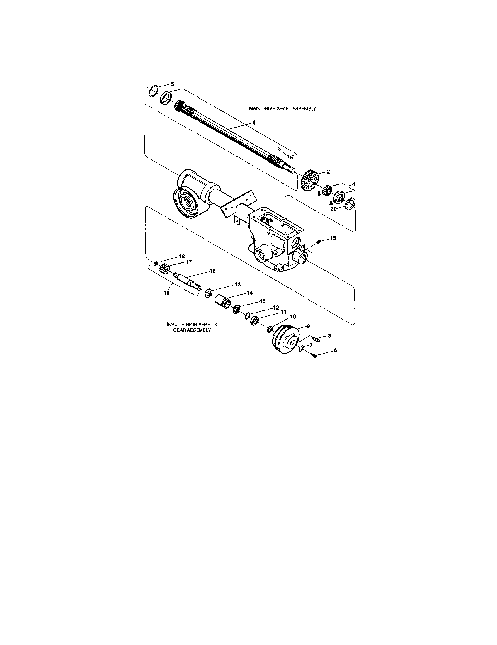 Main drive shaft assembly