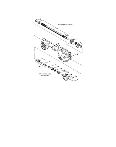 Main drive shaft assembly
