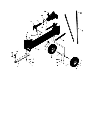Ram/frame/hitch/axle