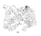 Craftsman 486252443 engine/clutch/transmission diagram