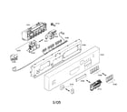 Bosch SHU43C07UC/17 fascia panel/console/console module diagram