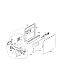 Dispenser/inner door/outer door