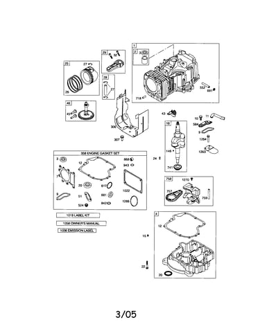 Cylinder/crankshaft