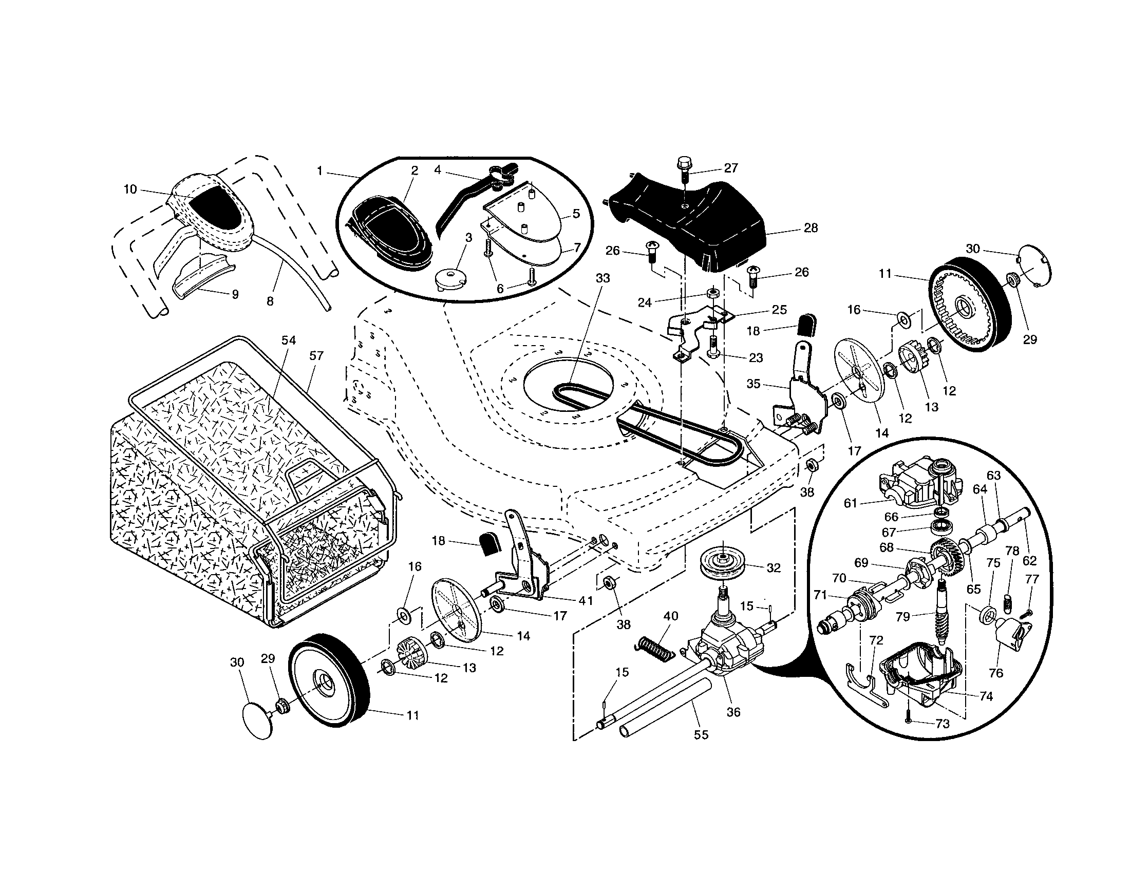 Wheels/tires/bag