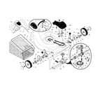 Craftsman 917375350 wheels/tires/bag diagram