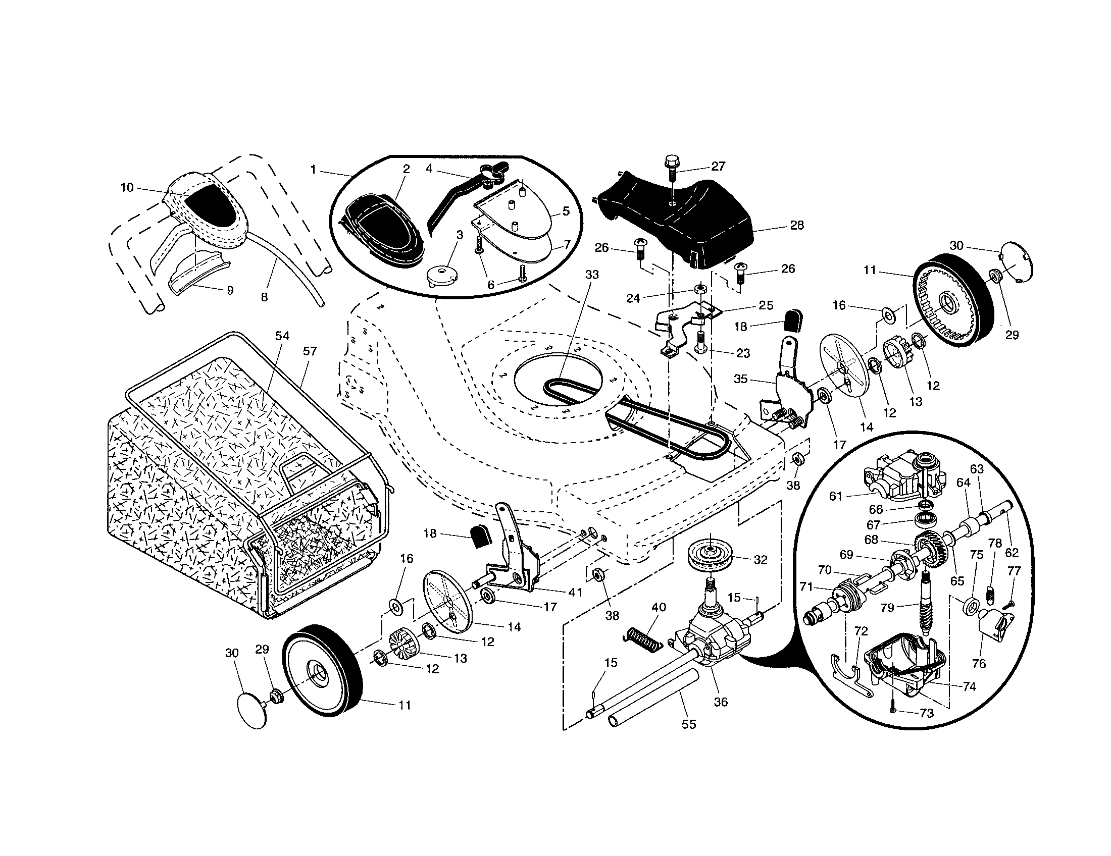 Wheels/tires/bag