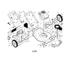 Craftsman 917389880 engine/housing/handle diagram