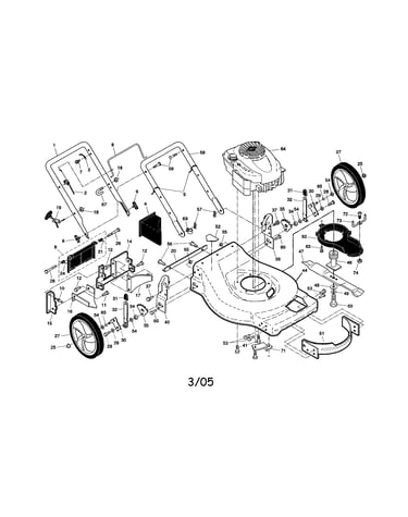 Engine/housing/handle