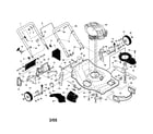 Craftsman 917389890 engine/handle/housing diagram