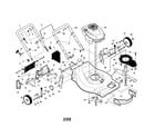 Craftsman 917389870 engine/housing/handle diagram