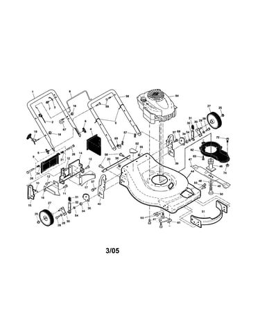 Engine/housing/handle