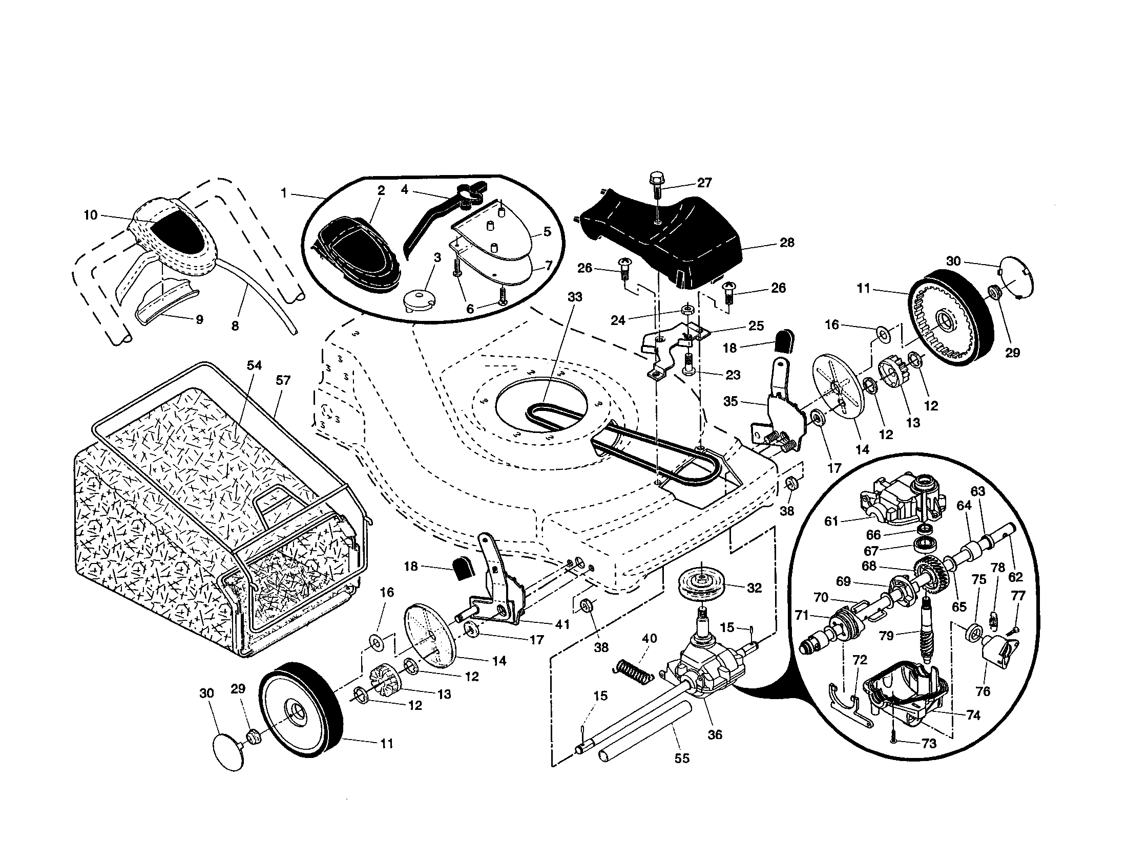 Wheels/tires/bag