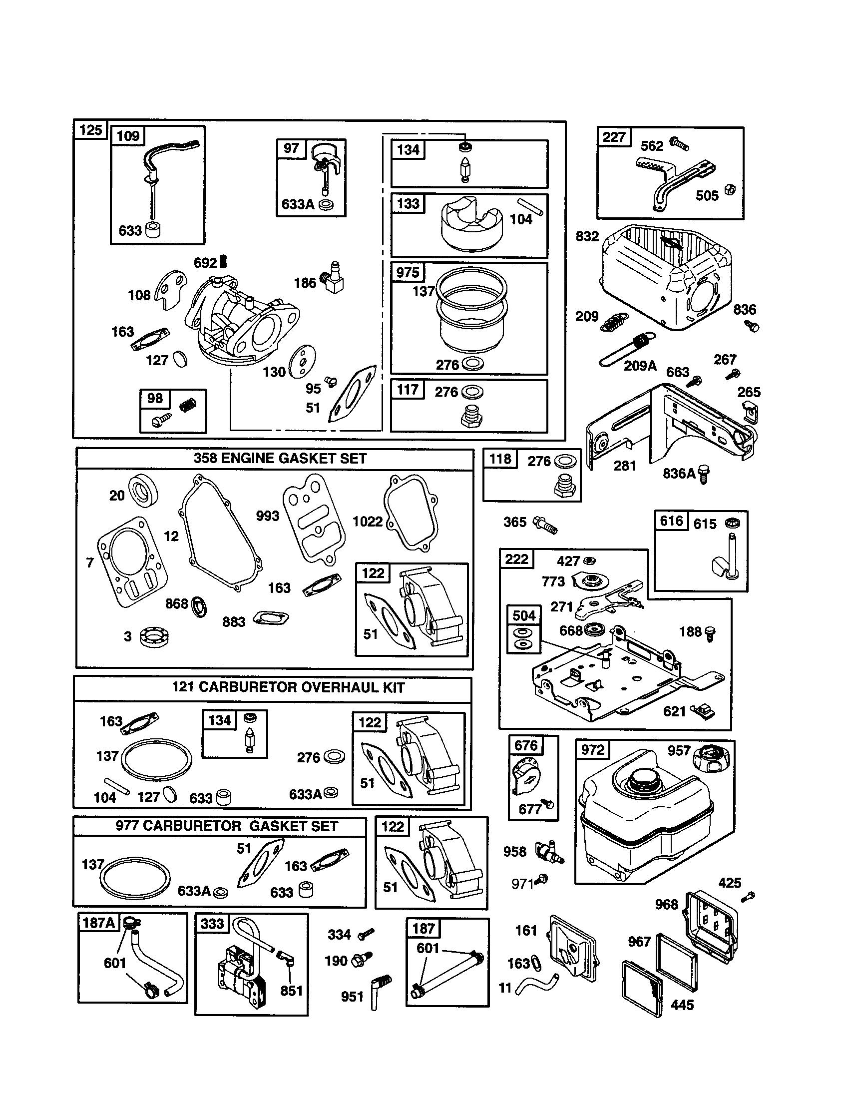 CARBURETOR/FUEL TANK