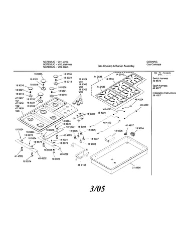 Gas cooktop