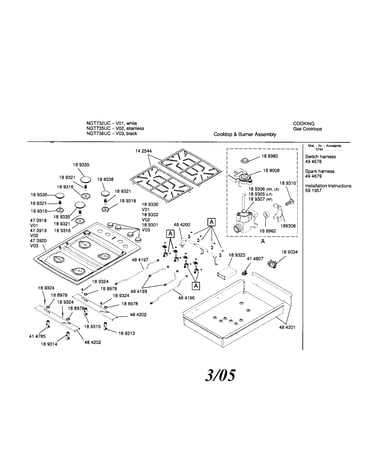 Gas cooktop