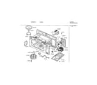 Bosch HMV9305/01 oven cavity diagram