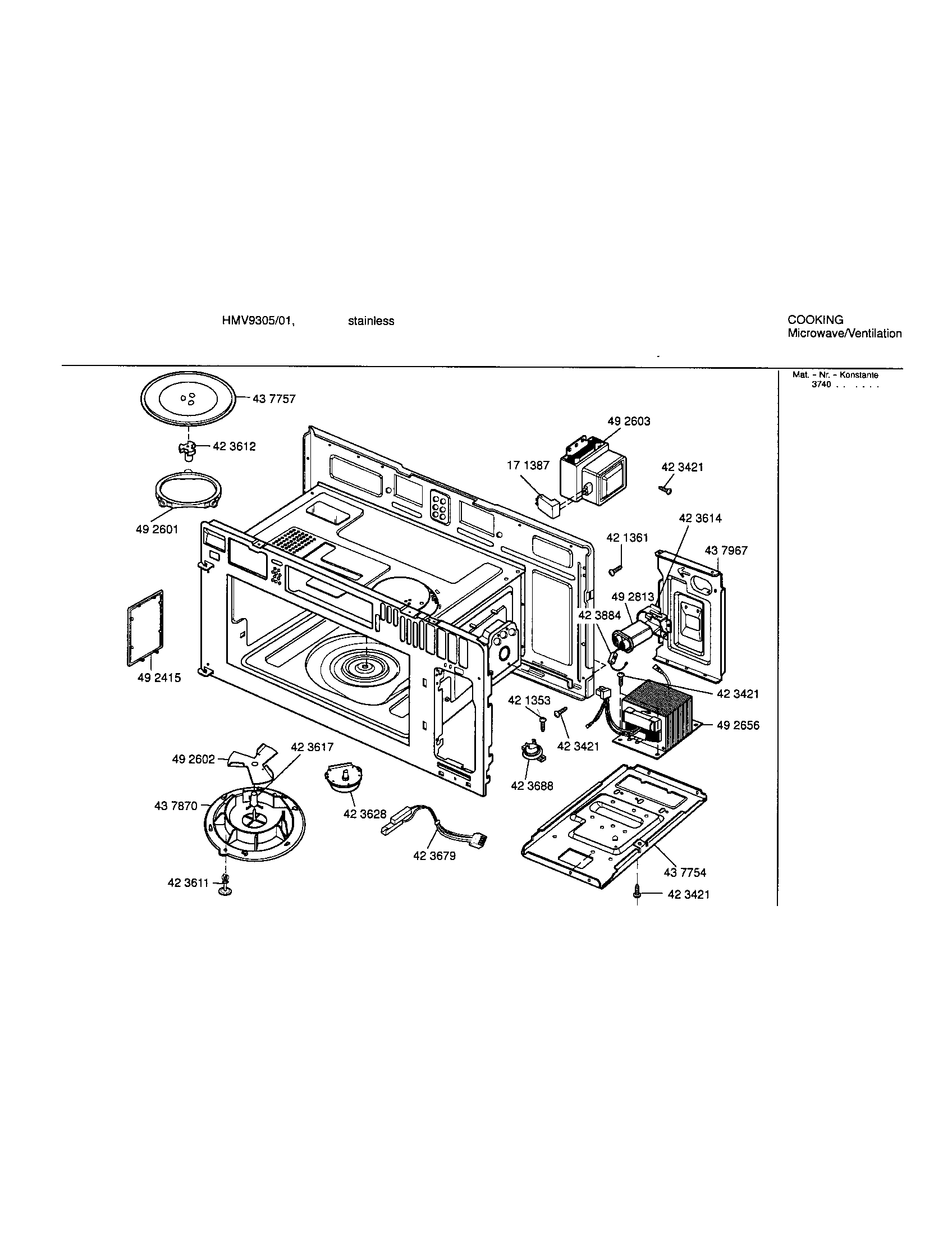 Oven cavity